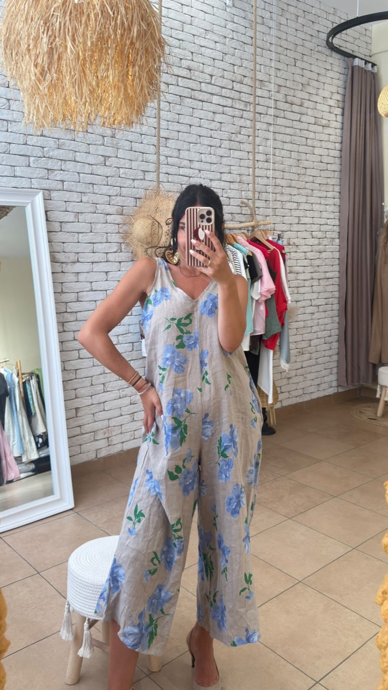 Linen Bloom Jumpsuit